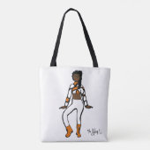 Gepersonaliseerd Tas danser (Oranje wit) (Achterkant)
