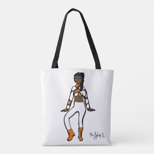 Gepersonaliseerd Tas danser (Oranje wit) (Achterkant)