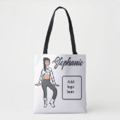 Gepersonaliseerd Tas danser (Stone White) (Voorkant)