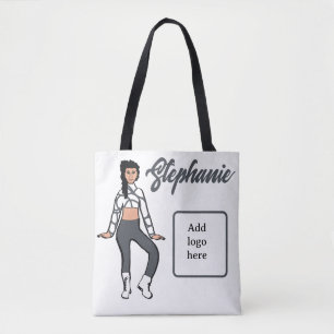 Gepersonaliseerd Tas danser (Stone White)