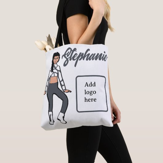 Gepersonaliseerd Tas danser (Stone White) (Dichtbij)
