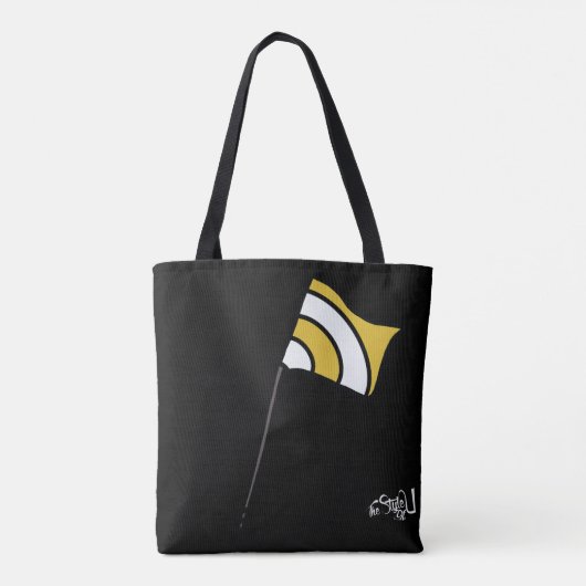 Gepersonaliseerd Tas (Goud Wit) (Achterkant)