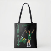 Gepersonaliseerd Tas (Groen Goud Wit) (Voorkant)