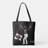 Gepersonaliseerd Tas (Red Flower) B (Achterkant)