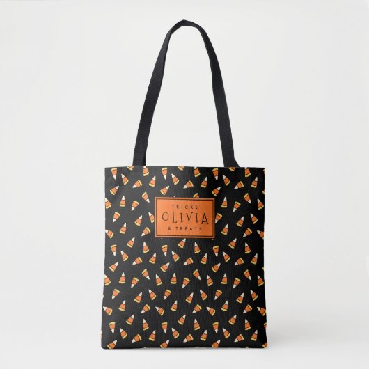 Gepersonaliseerd Tas van het Snoep Candy Corn Hall (Voorkant)