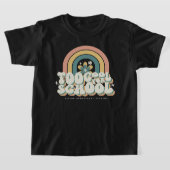 Gepersonaliseerd Te Koel Voor School Regenboog Ret T-shirt (Laagn)