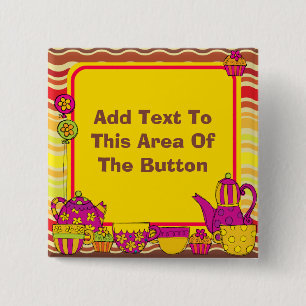 Gepersonaliseerd Tea Party Button
