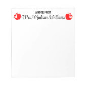 Gepersonaliseerd Teacher Afstudeerder Job Gift Ter Notitieblok (Voorkant)