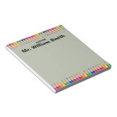 Gepersonaliseerd Teacher Afstudeerder Job Gift Ter Notitieblok (Schuin)