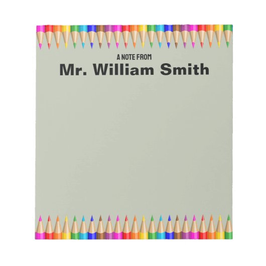 Gepersonaliseerd Teacher Afstudeerder Job Gift Ter Notitieblok (Voorkant)