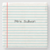 Gepersonaliseerd Teacher Stone Onderzetter (Voorkant)