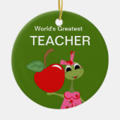 Gepersonaliseerd Teacher's Frog Ornament (Voorkant)