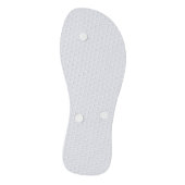 Gepersonaliseerd Team Bride Turquoise en White Teenslippers (Onderkant)