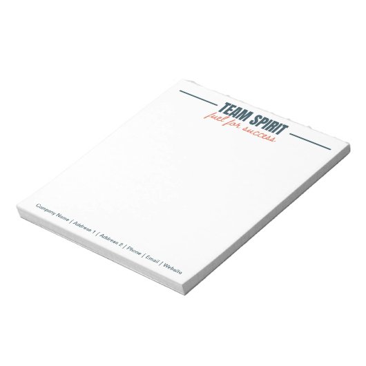 Gepersonaliseerd Team Inspirerend Kantoor Corporat Notitieblok (Linkerzijde)