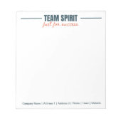 Gepersonaliseerd Team Inspirerend Kantoor Corporat Notitieblok (Voorkant)