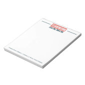Gepersonaliseerd Team Inspirerend Kantoor Corporat Notitieblok (Linkerzijde)