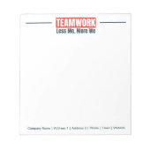 Gepersonaliseerd Team Inspirerend Kantoor Corporat Notitieblok (Voorkant)