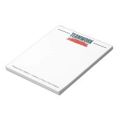 Gepersonaliseerd Team Inspirerend Kantoor Corporat Notitieblok (Linkerzijde)