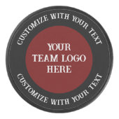 Gepersonaliseerd team Logo Hockey Puck (Voorkant)