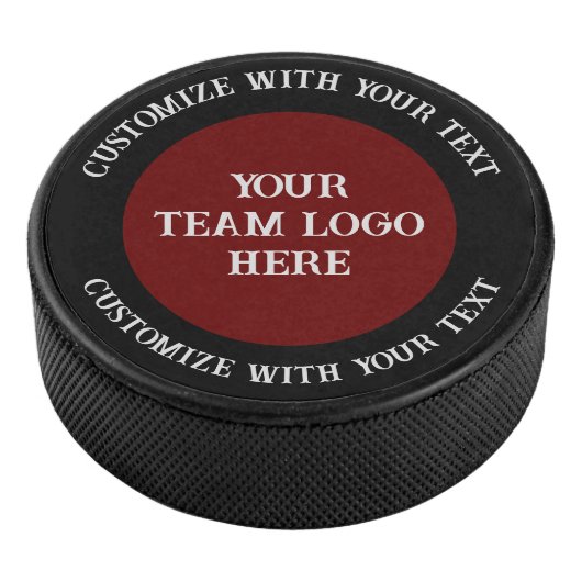 Gepersonaliseerd team Logo Hockey Puck (3/4)
