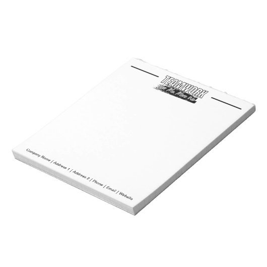 Gepersonaliseerd Team Motivatie Kantoor Corporate Notitieblok (Linkerzijde)