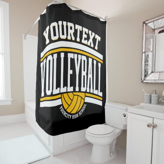 Gepersonaliseerd team van de School van de Speler  Douchegordijn (In situ)