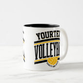 Gepersonaliseerd team van de School van de Speler  Tweekleurige Koffiemok (Voorkant rechts)