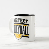 Gepersonaliseerd team van de School van de Speler  Tweekleurige Koffiemok (Voorkant links)