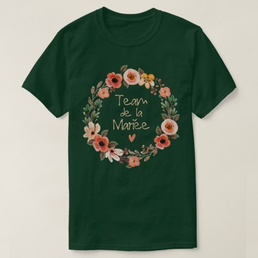 Gepersonaliseerd team van vrouwen EVJF Bride Crown T-shirt (Design voorkant)