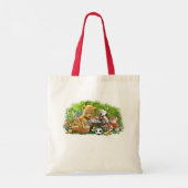 GEPERSONALISEERD TEDDY BEARS PICNIC TOTE BAG (Achterkant)