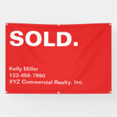 Gepersonaliseerd teken Commerciële Vastgoedmarketi Spandoek (Horizontaal)