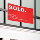 Gepersonaliseerd teken Commerciële Vastgoedmarketi Spandoek (Buitenkant Gebouw)