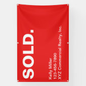 Gepersonaliseerd teken Commerciële Vastgoedmarketi Spandoek (Verticaal)