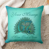 Gepersonaliseerd tekst elegant 67e verjaardag 67 p kussen (Deken)