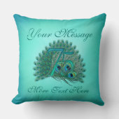 Gepersonaliseerd tekst elegant 75e verjaardag 75 K Kussen (Voorkant)