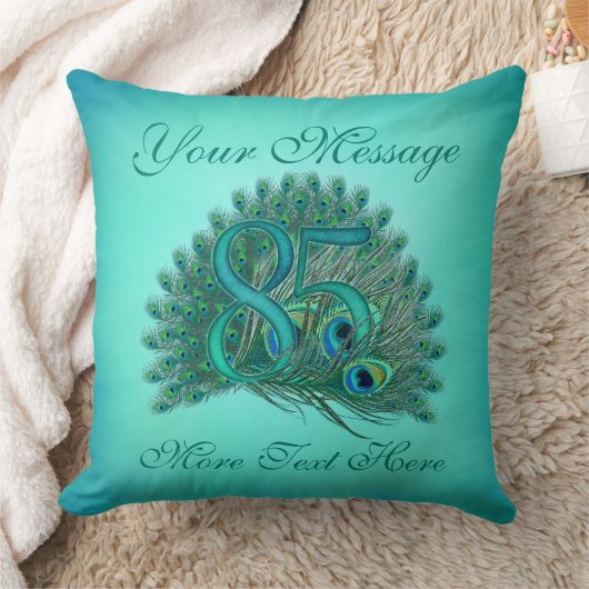 Gepersonaliseerd tekst elegant 85e verjaardag 85 K Kussen (Deken)