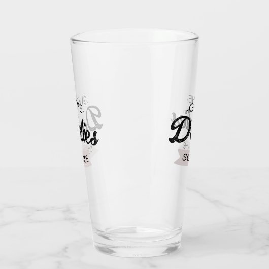 Gepersonaliseerd tekst Geef de vaders wat sap Glas (Links)