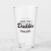 Gepersonaliseerd tekst Geef de vaders wat sap Glas (Voorkant)