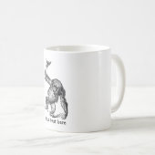 Gepersonaliseerd tekst schattige baby chimpansee koffiemok (Voorkant rechts)