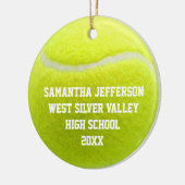 Gepersonaliseerd Tennis Ball-poorten Keramisch Ornament (Links)
