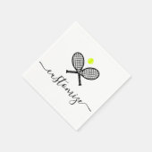 Gepersonaliseerd Tennis Ball Racket Party - Banque Servet (Hoek)