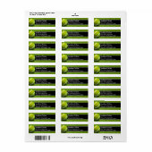 Gepersonaliseerd Tennis-patroon | Sport Etiket (Full Sheet)