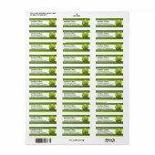 Gepersonaliseerd Tennis-patroon | Sportlabel Etiket (Full Sheet)