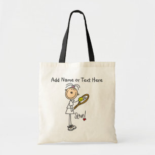 Gepersonaliseerd Tennis Serve Canvas tas