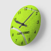 Gepersonaliseerd tennisbal ronde klok (Hoek)