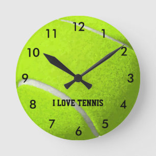 Gepersonaliseerd tennisbal ronde klok