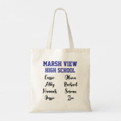 Gepersonaliseerd tenniscoach team tote bag (Achterkant)