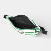 Gepersonaliseerd tennisracket Groen Gestreept Heuptasje (Open)
