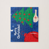 Gepersonaliseerd tennisthema Kerstpuzzel Legpuzzel (Verticaal)