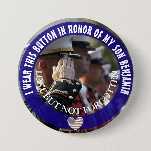 Gepersonaliseerd ter ere van mijn zoon Button (Voorkant)